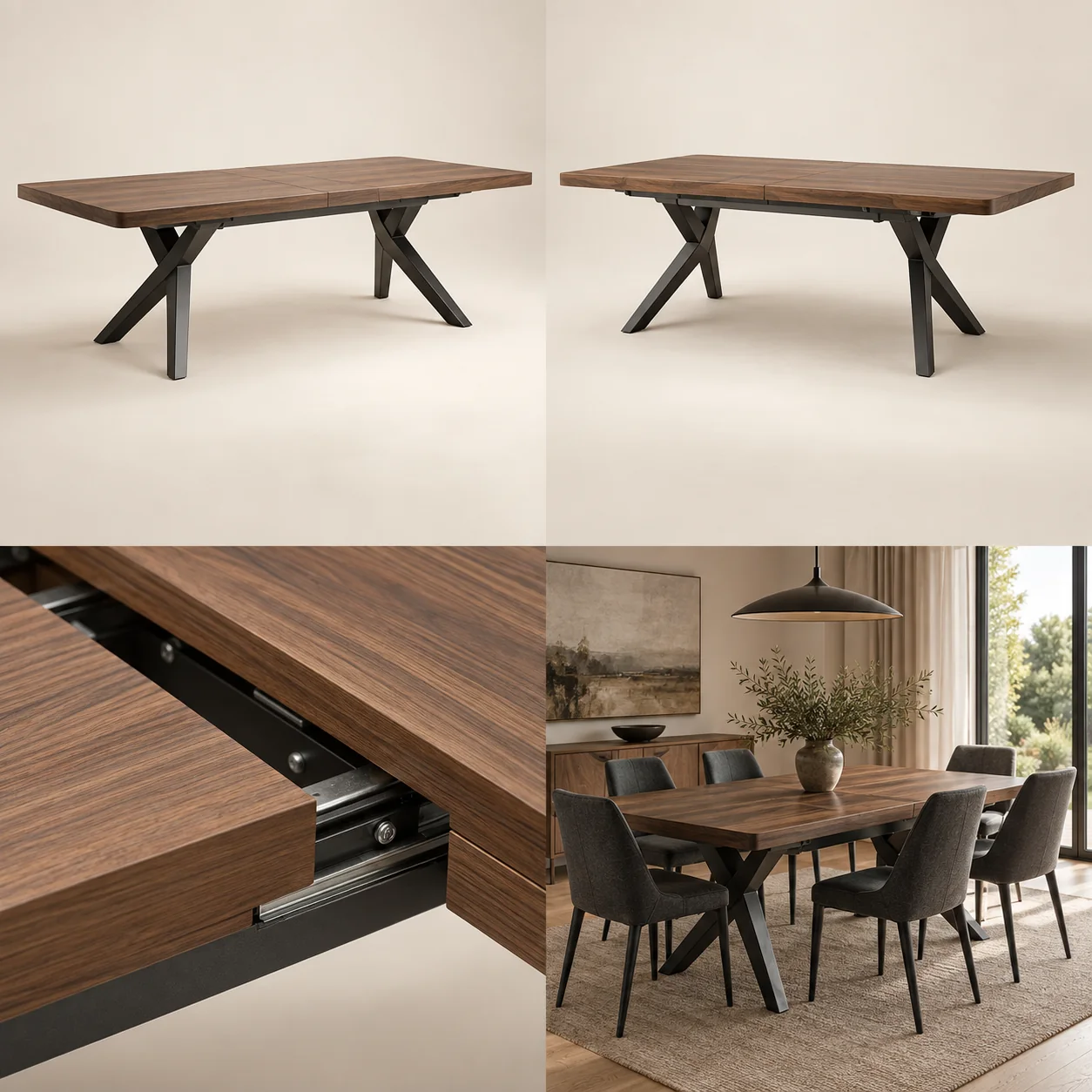 Extendable dining tables — Overall view