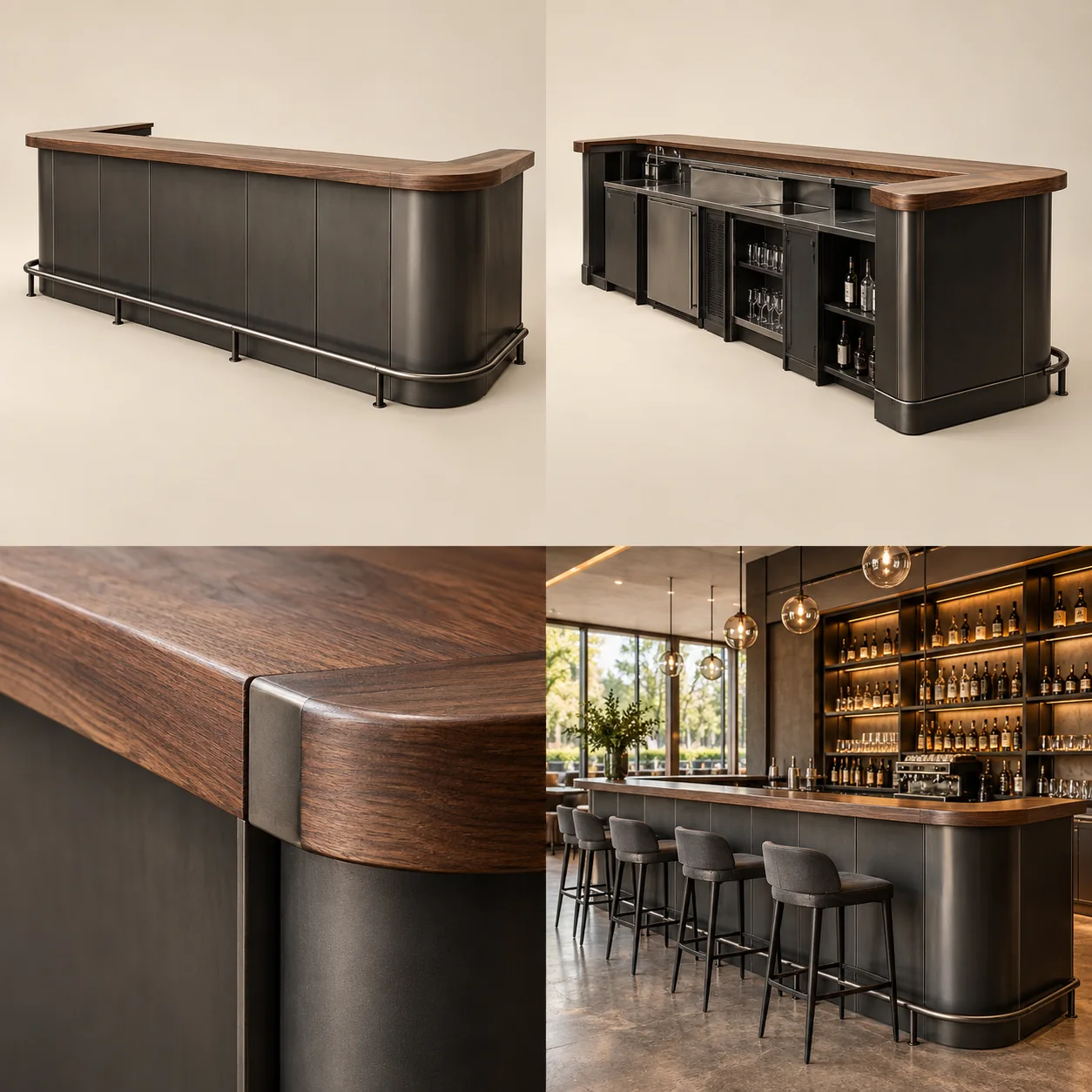 Bar counters — Overall view