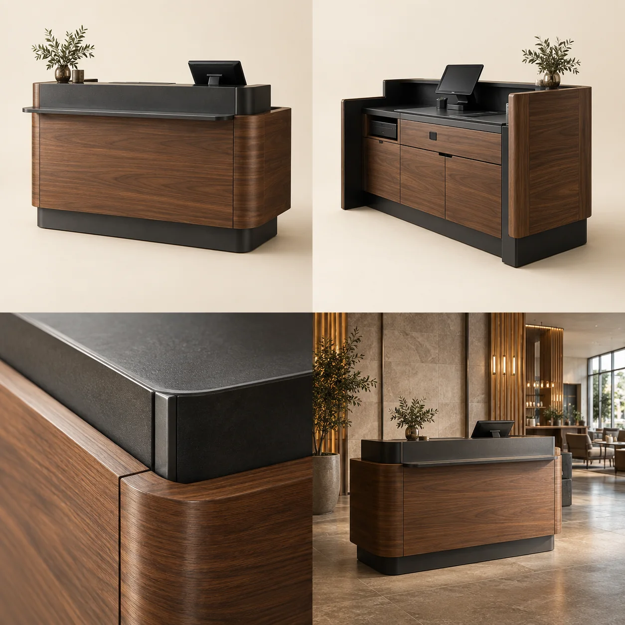 Checkout counters — Overall view