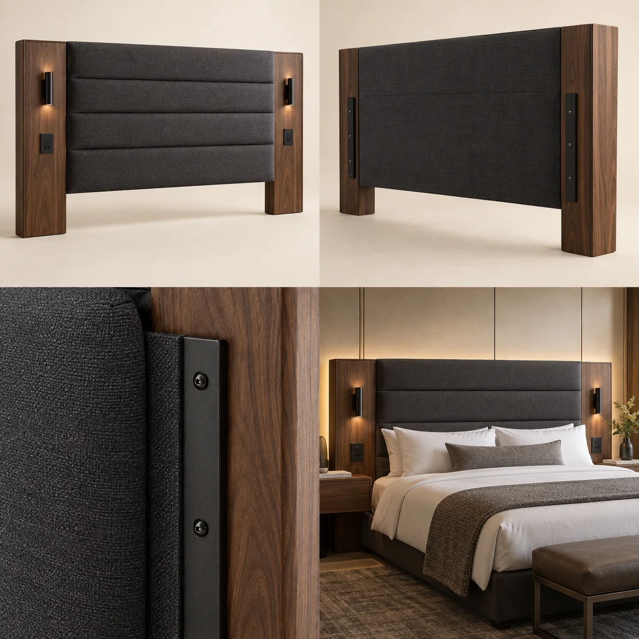 Hotel headboards — Overall view