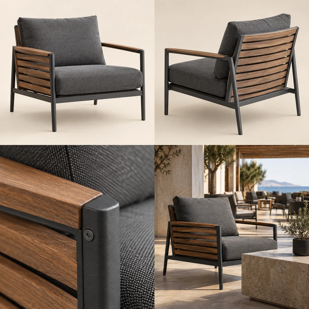 Outdoor chairs — Overall view