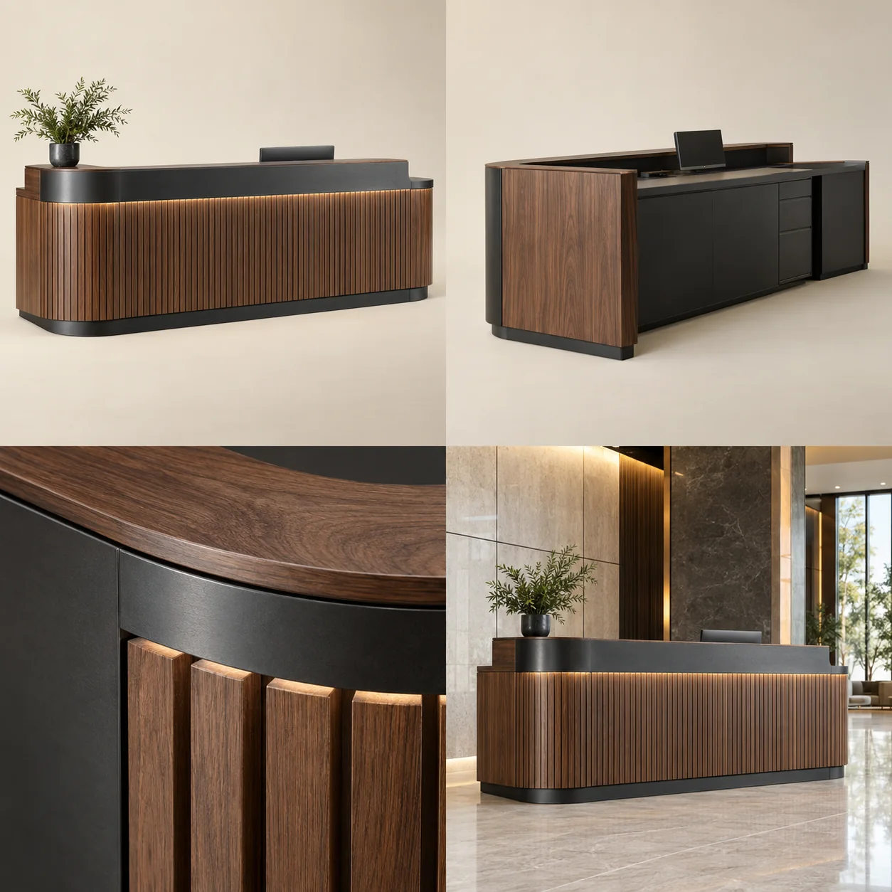 Reception counters — Overall view