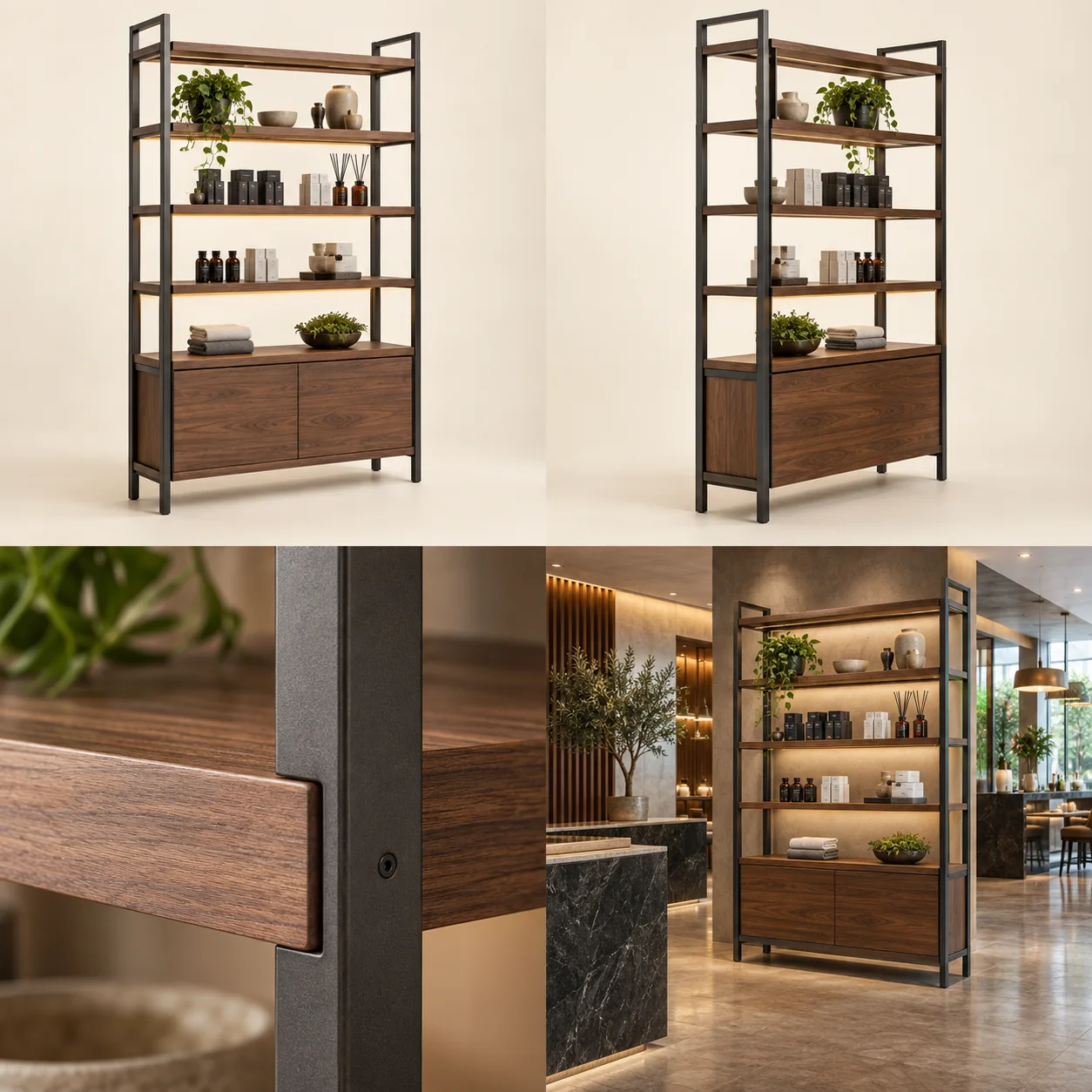 Retail display units — Overall view