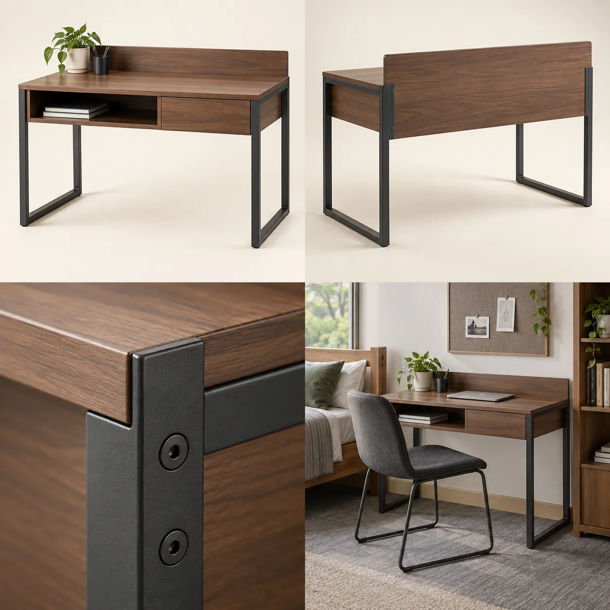 Hostel study tables — Overall view