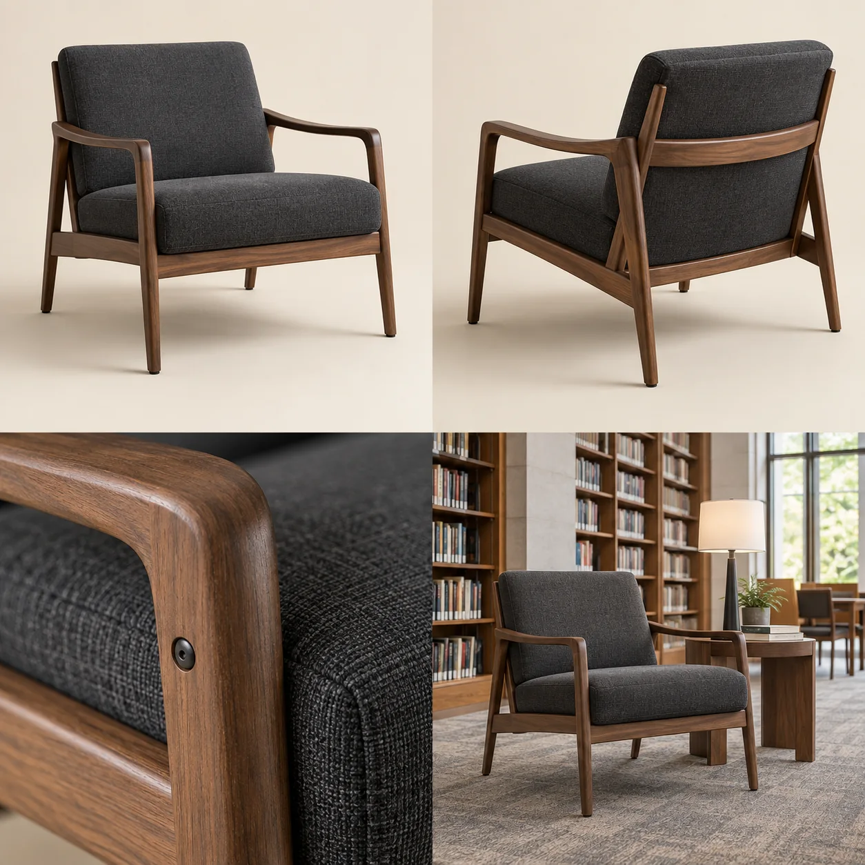 Library chairs — Overall view