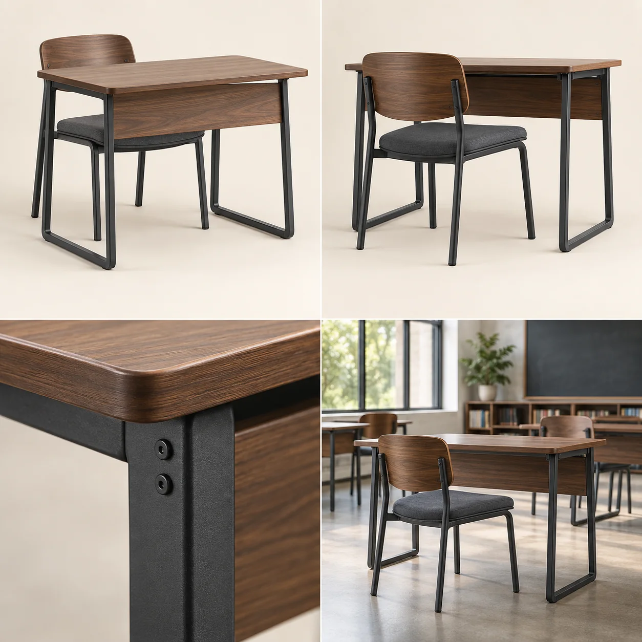 Teacher tables and chairs — Overall view