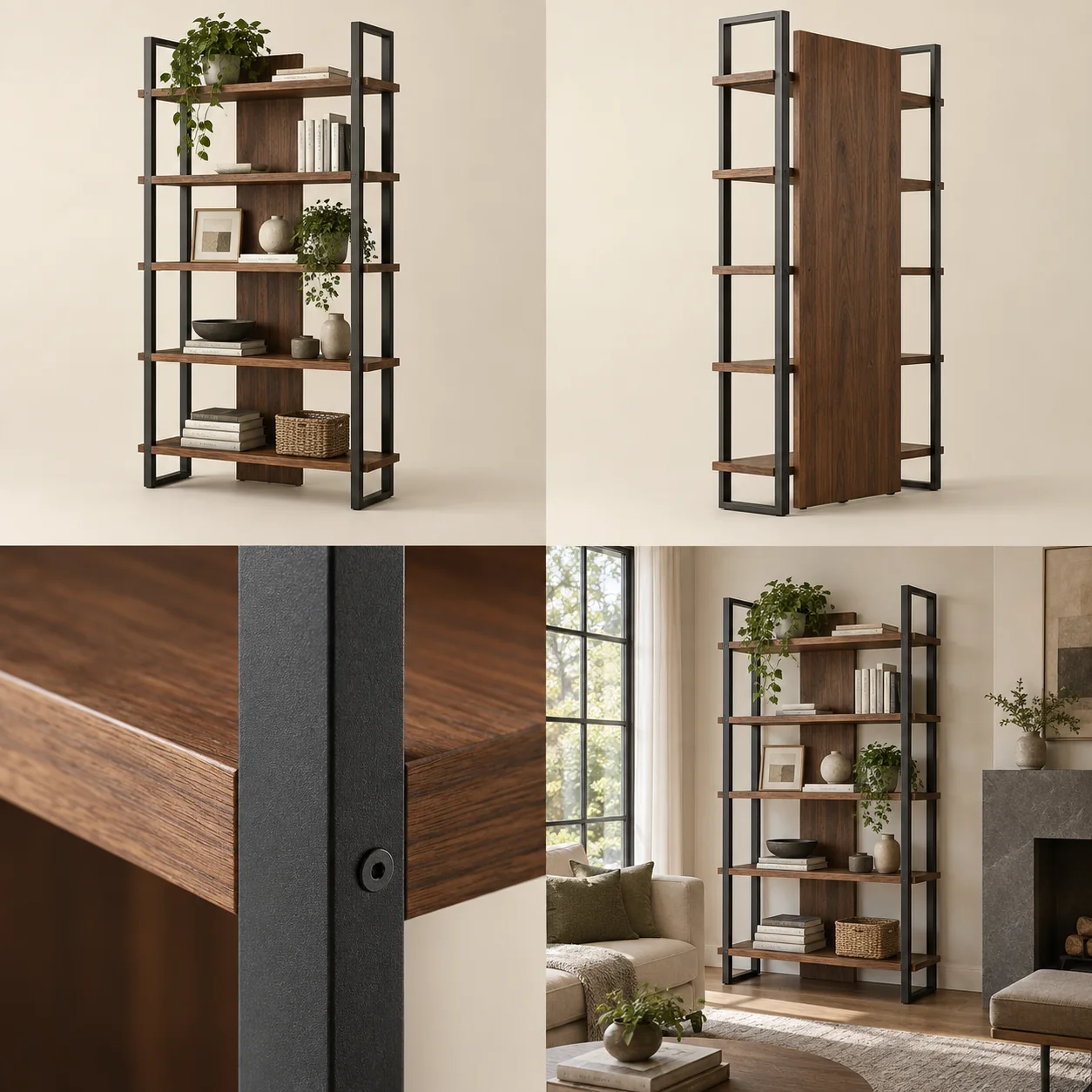 Bookshelves — Overall view